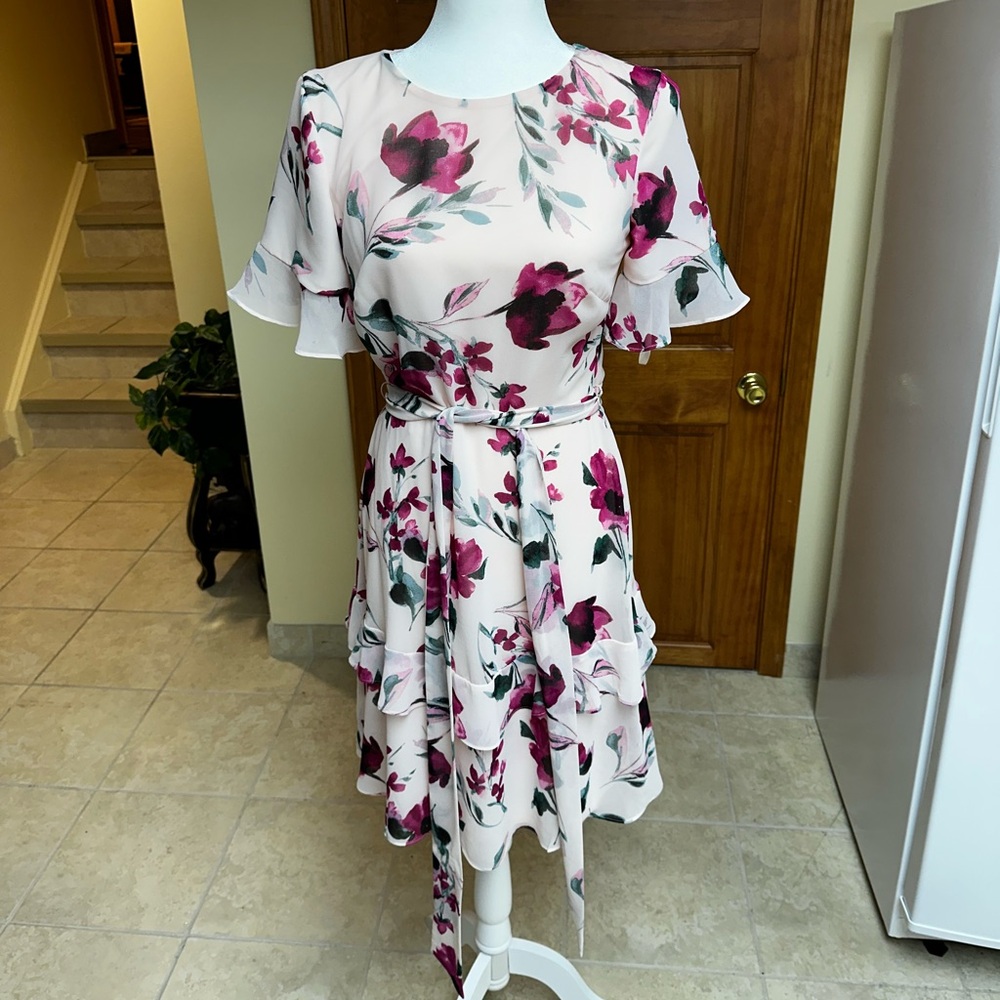 Ralph Lauren Pink Floral Dress - Size 4